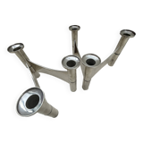 Candle Holder in Silver Metal