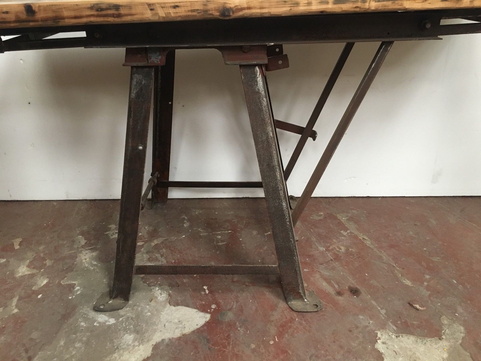 Old industrial workbench