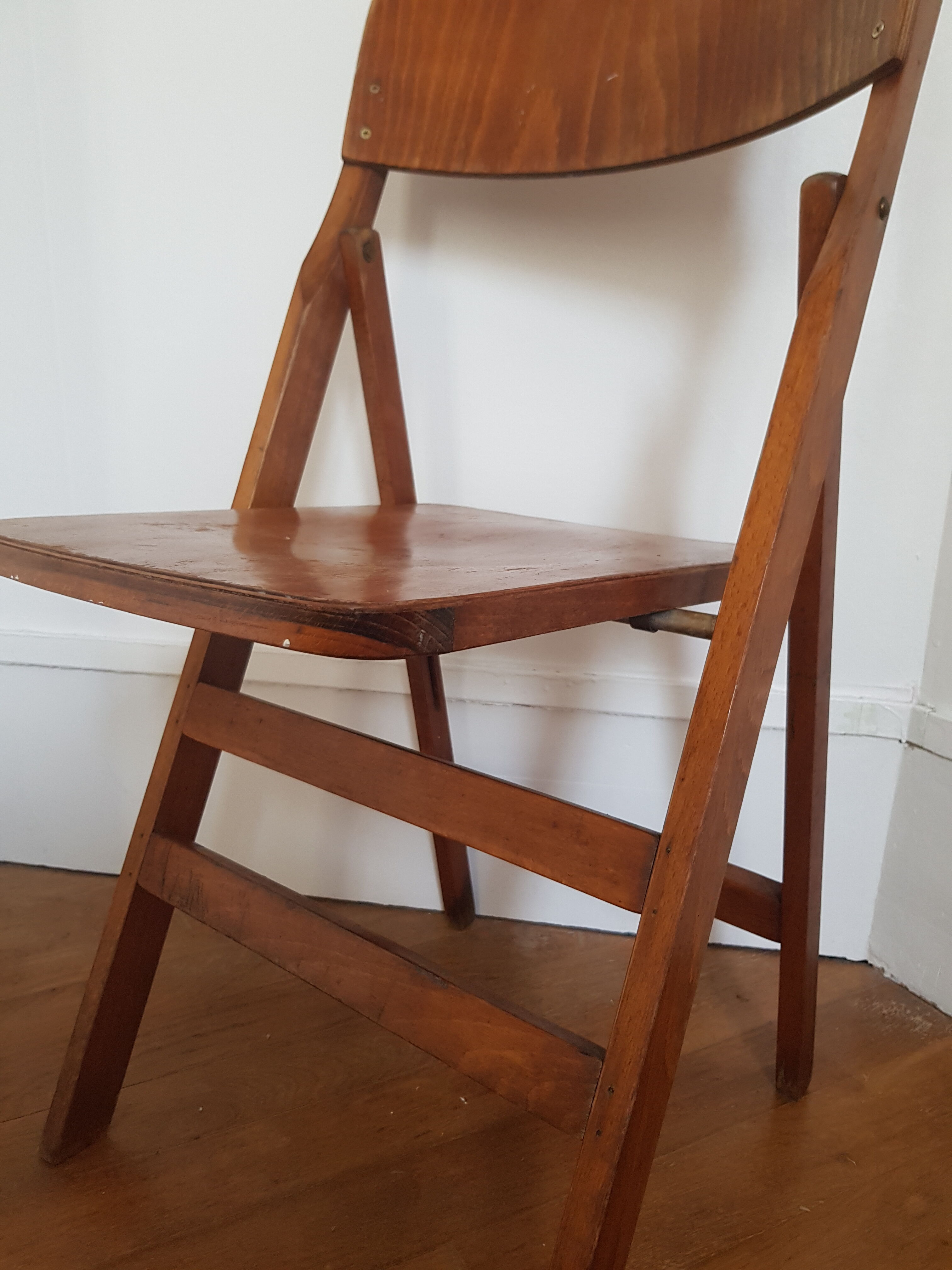 Wooden folding chair 50s