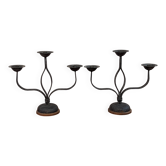 Pair of large candlesticks