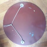 Large old round mirror finely decorated