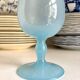 Sky blue opaline vase