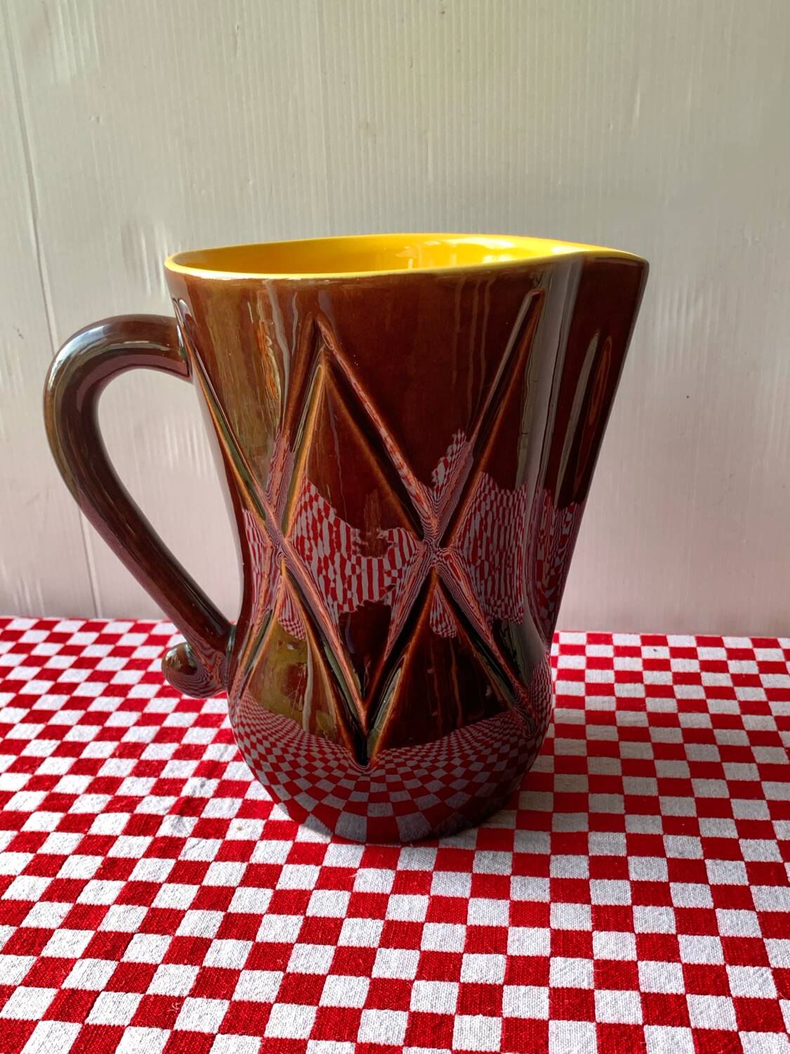 Two-coloured jug 1960 Poet Laval