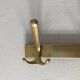 Golden coat hanger 4 hooks vintage 1960 55x10cm