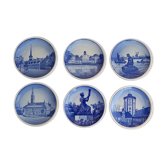 Six plats murales Royal Copenhagen