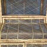 Vintage rattan bookcase