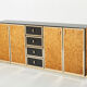 Italian cork and brass sideboard 1770s