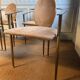 Lot de 6 chaises en métal cuivré et Nubuck de Starck pour Belgo Chrom