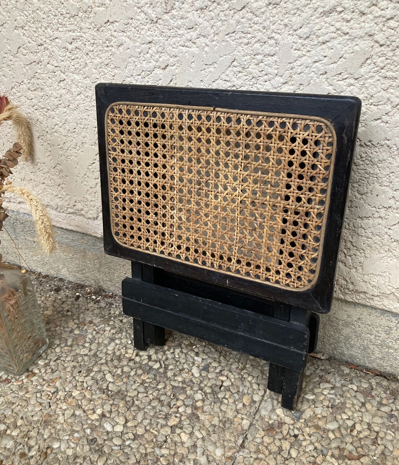 Folding stool in vintage canning