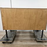 Commode en teck des années 1970 à trois tiroirs