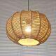 Vintage Rope Pendant Lamp / Handmade Rustic Chandelier/ Hanging Light 1970