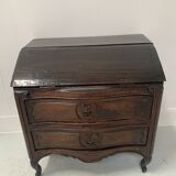Meuble de maitrise en chêne sculpté Commode scriban XVIII siècle