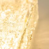 Square glass ice Murano ceiling light, Kaiser, Germany, 1970s