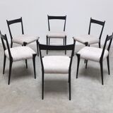 Rare set of 6 'S11' dining chairs by Alfred Hendrickx for Belform, 1950s