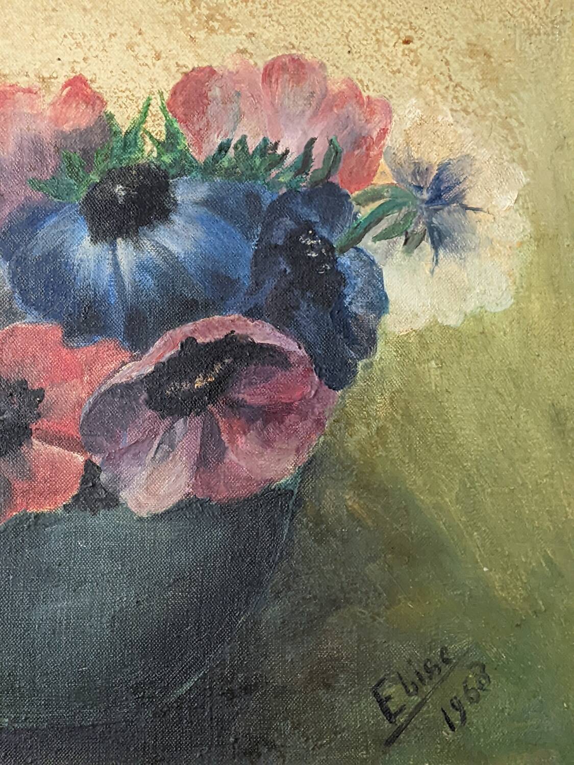 Acrylic on canvas old still life