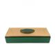 Green glass Jewelry Box, Italy 1980s