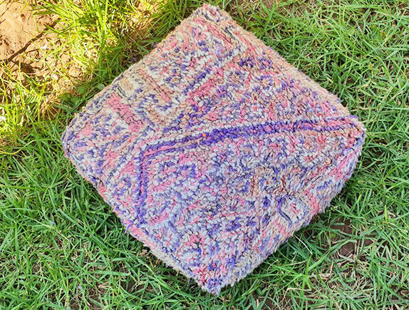 Moroccan carpet pouf