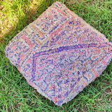Moroccan carpet pouf