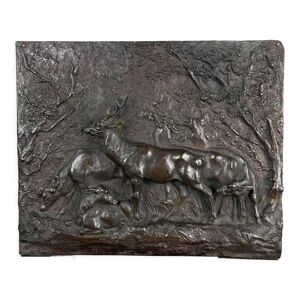 bas-relief en bronze