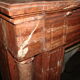 Fireplace columns in red marble of Languedoc and dating from the end of the XIX century