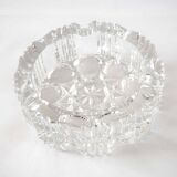 Round crystal ashtray