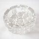 Round crystal ashtray