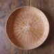 Round basketry top vintage wicker