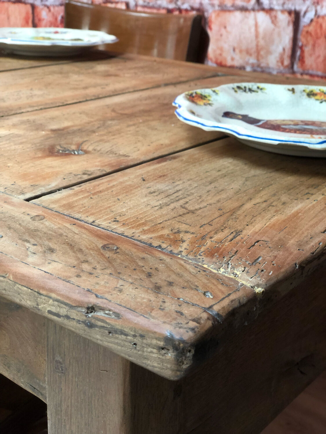 Old oak farmhouse table