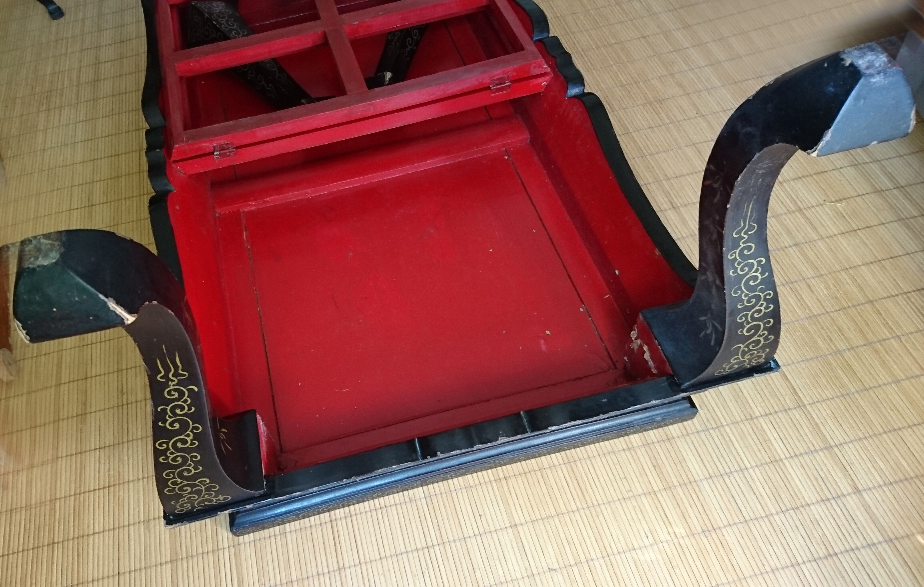 Chinese lacquered coffee table