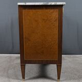 Small chest of drawers in amboyna and rosewood, Louis XVI style – 1940