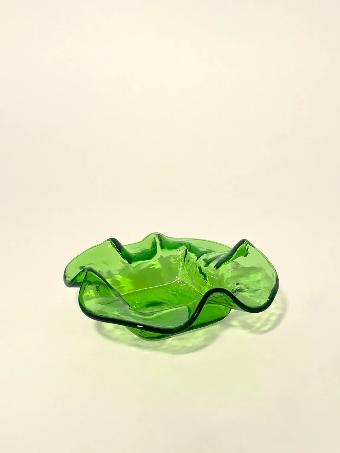 Blown glass catch-all tray