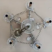 Very beautiful Venetian chandelier with 5 lights / complete and in working condition.