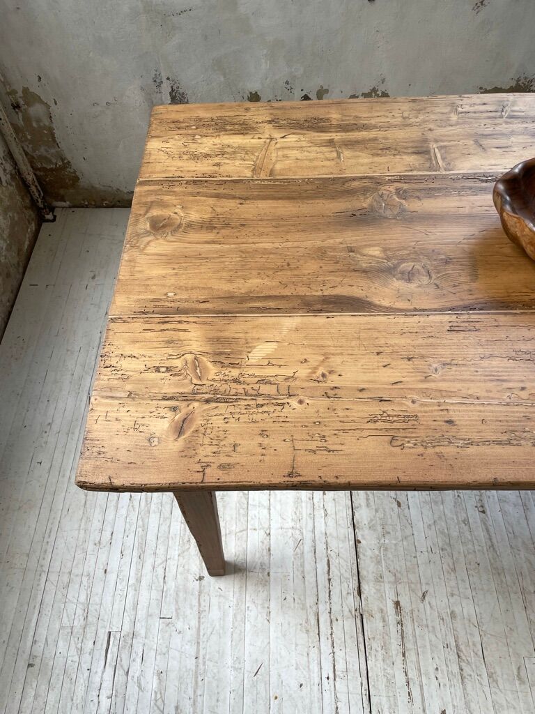 Farm table pine and walnut 2m