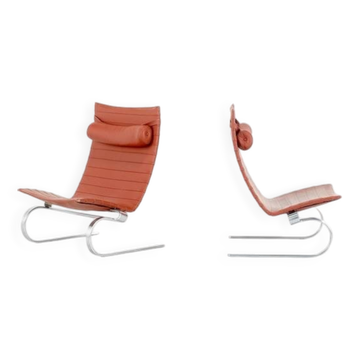 PK20 armchairs by Poul Kjaerhom for Fritz Hansen, Denmark 1968.