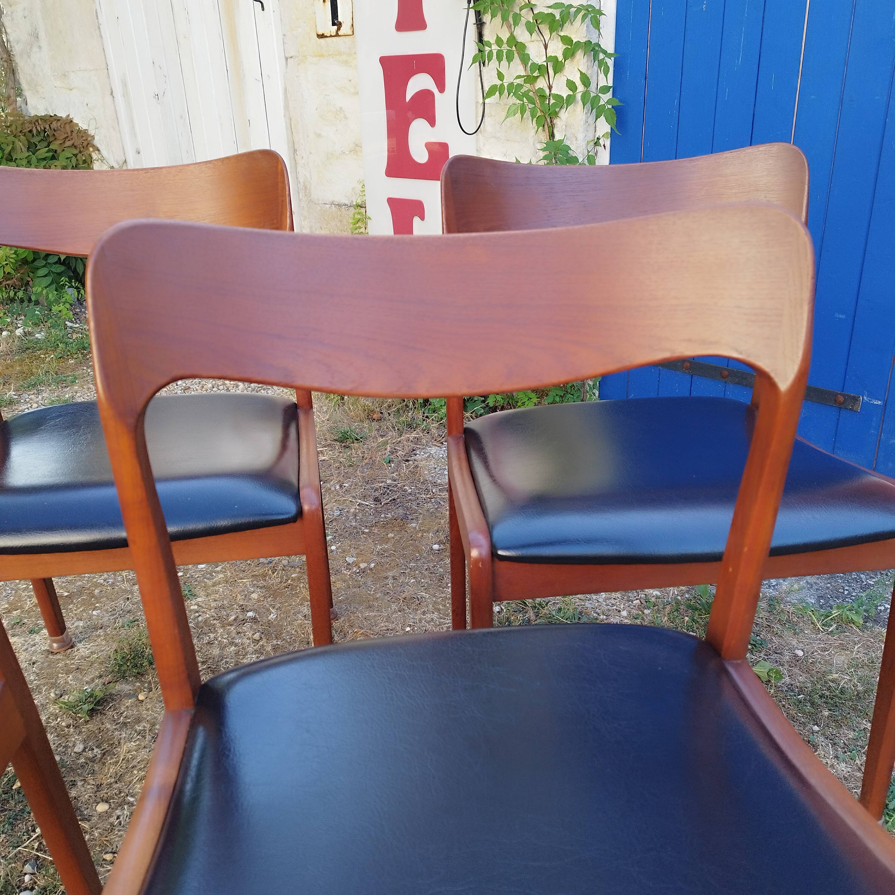 Scandinavian chairs in teak