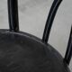 Set of 2 black vintage bistro chairs with an elegant design