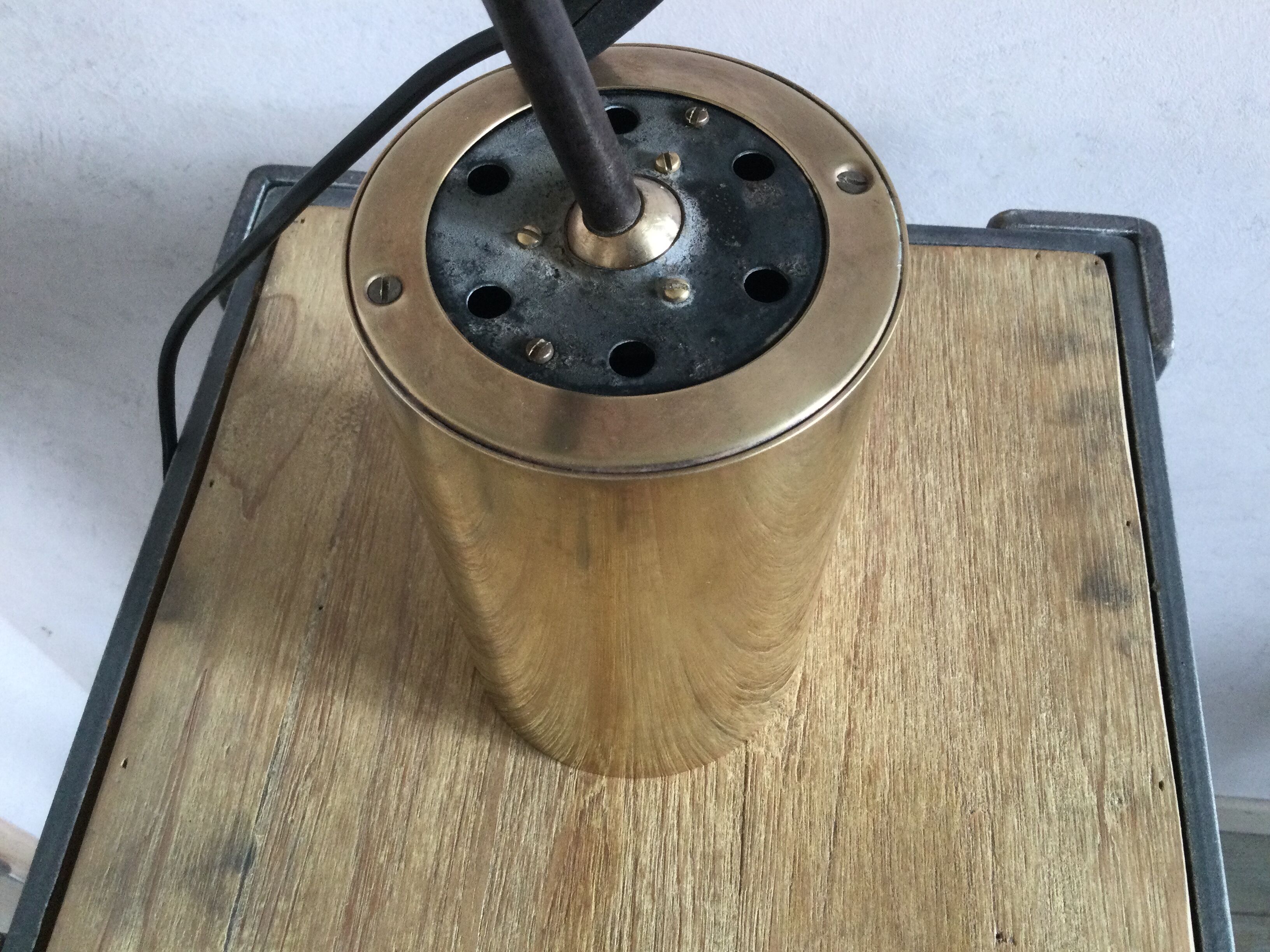 Brass pipe wall light circa 1950/60