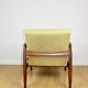 GFM-64 armchair, design by Edmund Homa from the 70s, yellow lemon lime