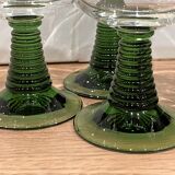 Set of 4 glasses of white wine from Alsace