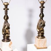 Ensemble de lampes de table à tête de cheval Deknudt