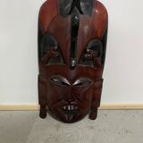 African carved wooden mask from the 1960s
