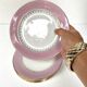 Antique porcelain dessert plates