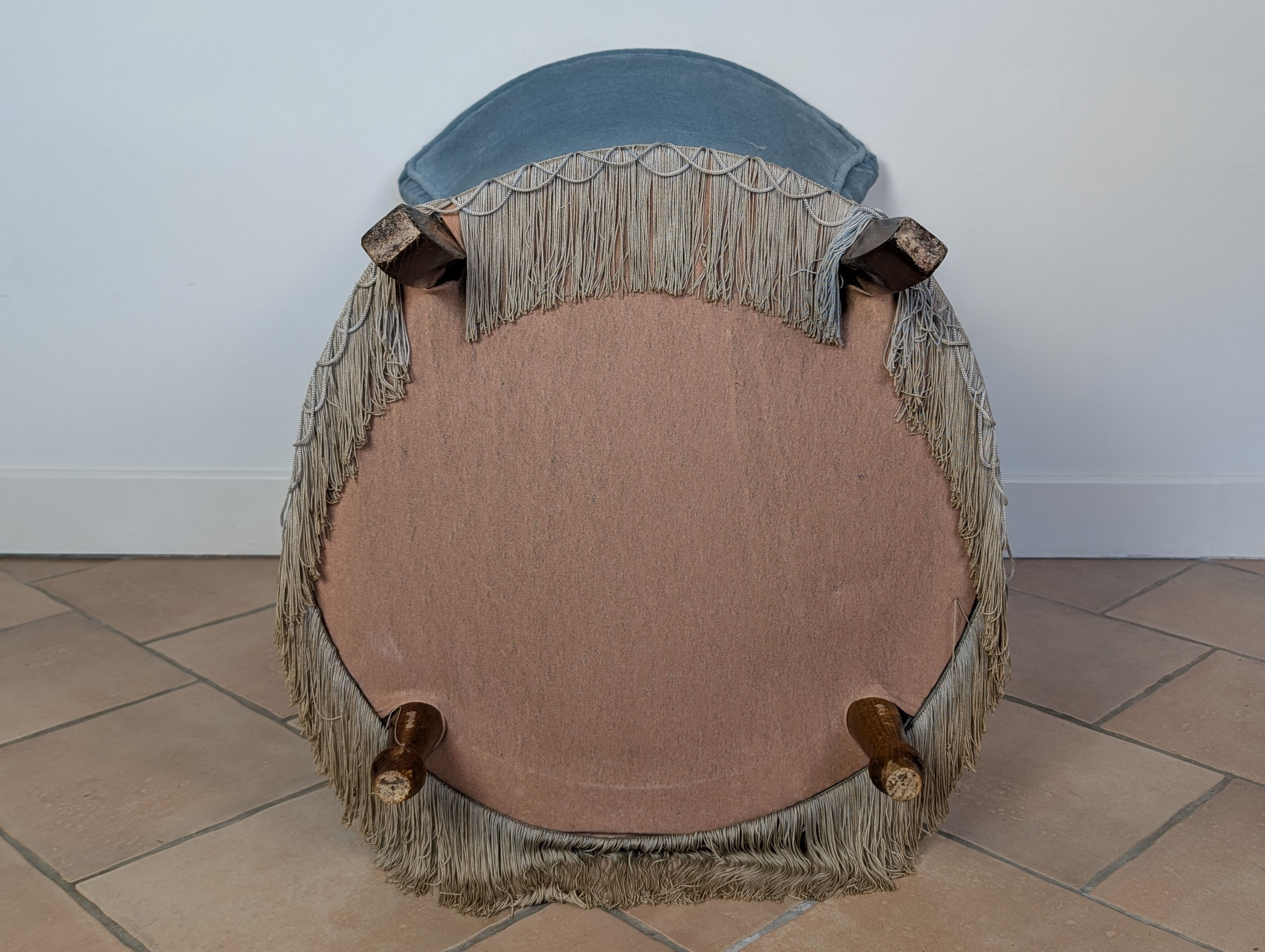 Fauteuil crapaud en velours
