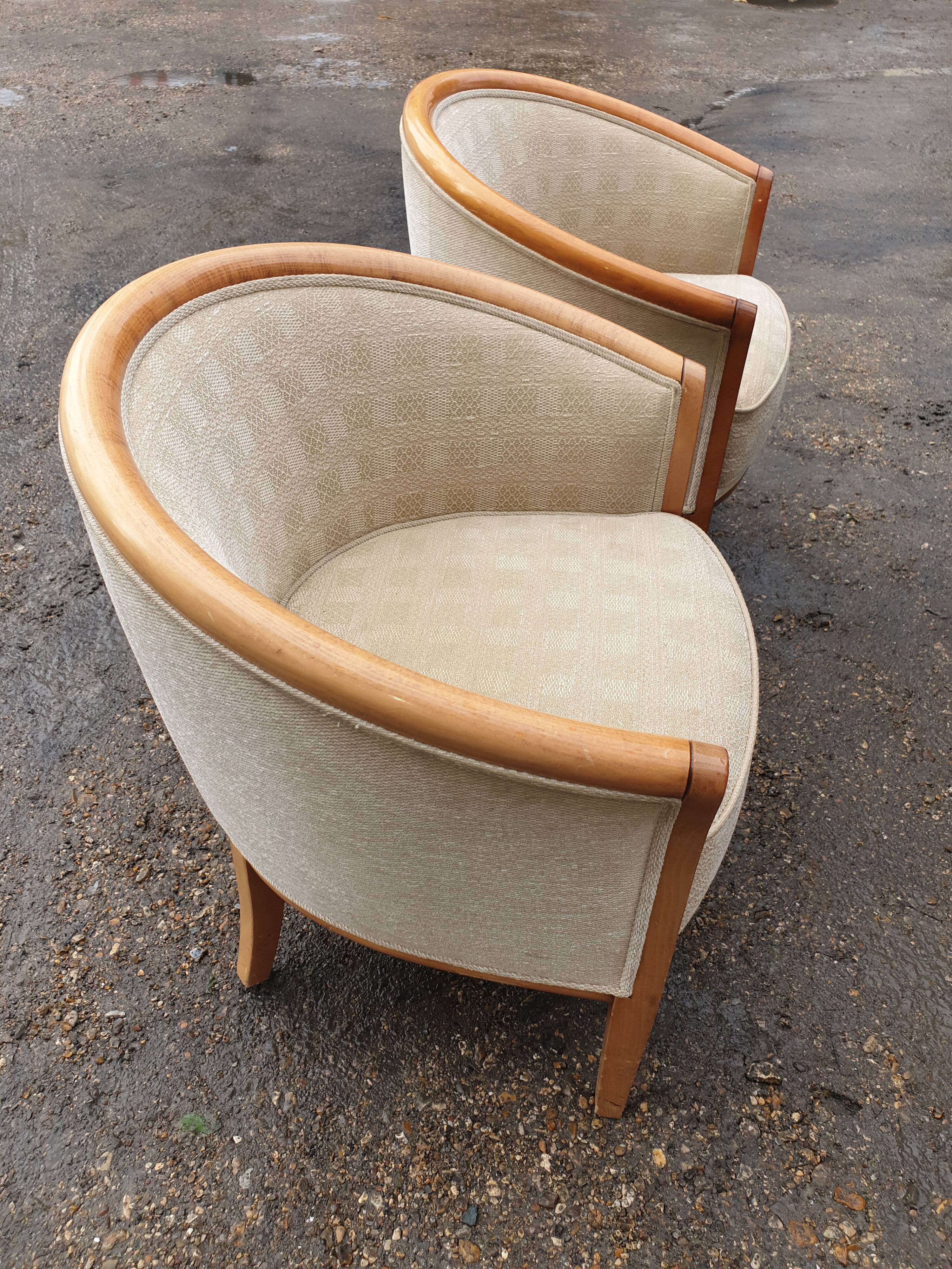 Pair of contemporary armchairs