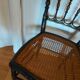 Chaise Napoleon III authentique assise cannage