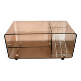 Hi-fi furniture in Plexiglas by Michel Dumas for Roche Bobois