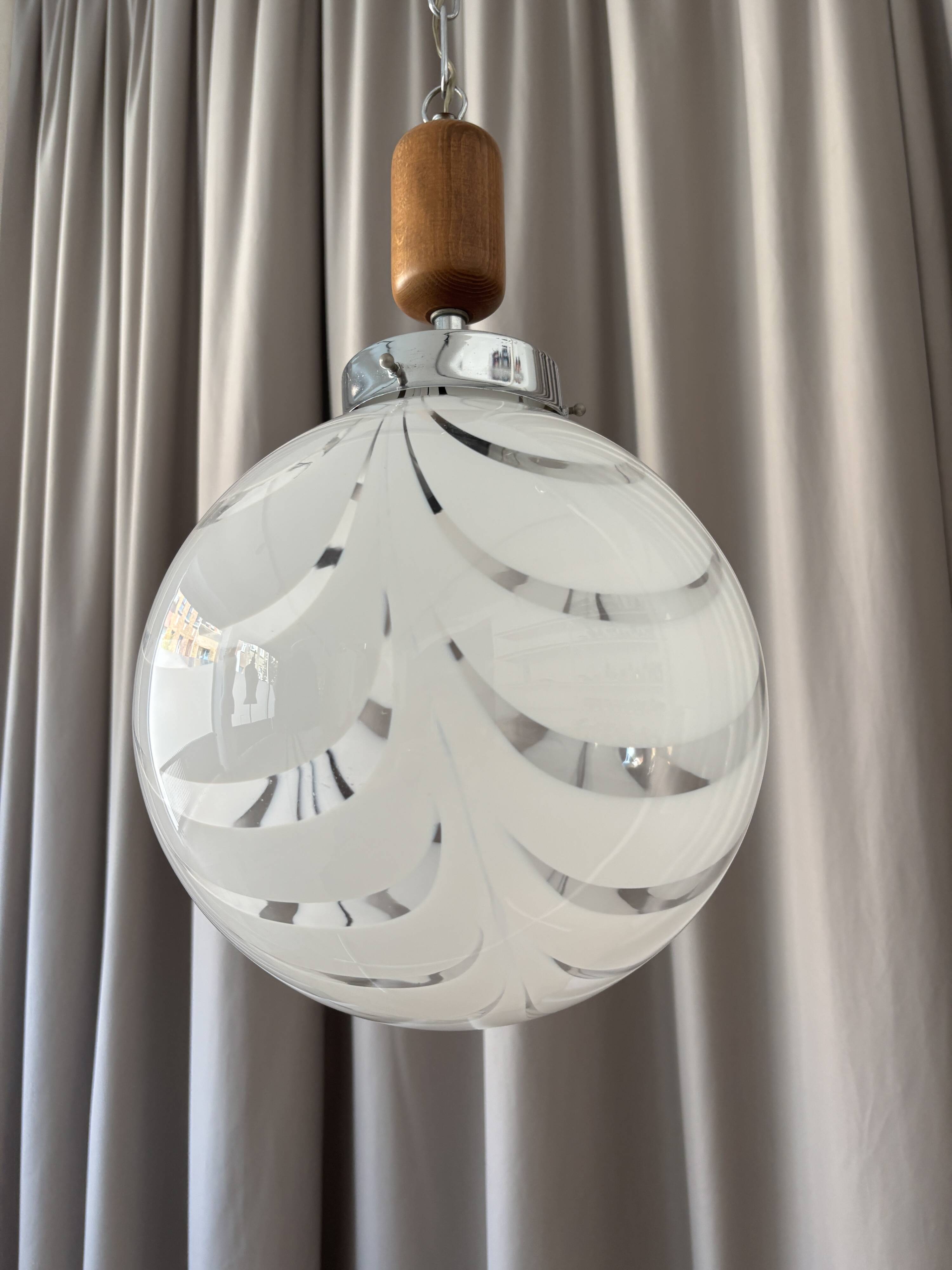 Vintage Murano glass pendant lamp – 1970s