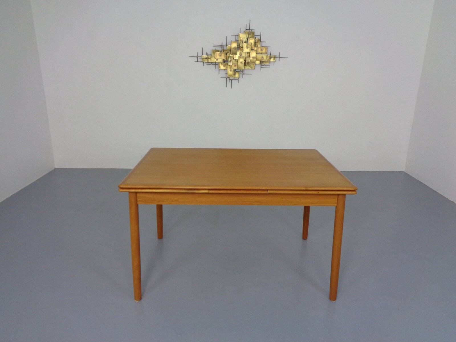 Large Danish Teak Extendable Dining Table, 1960s