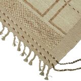 Hand-Knotted Turkish Contemporary 277 cm x 373 cm Beige Wool Carpet