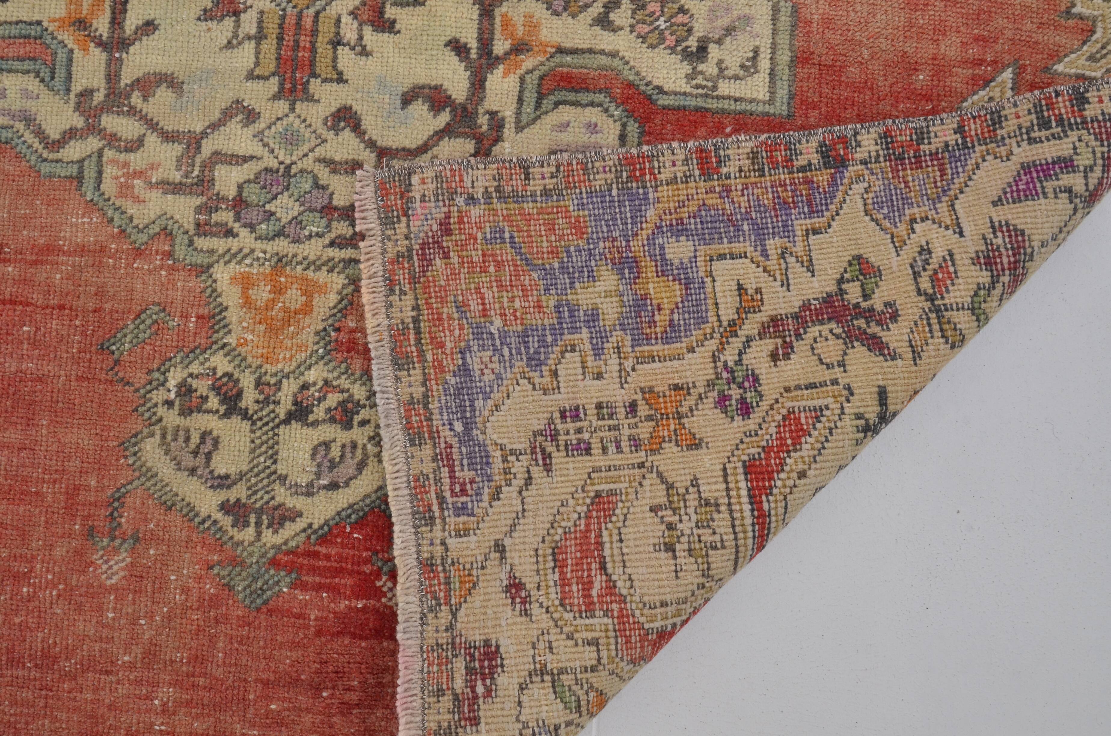 Red & Beige Oushak Rug sku 2489